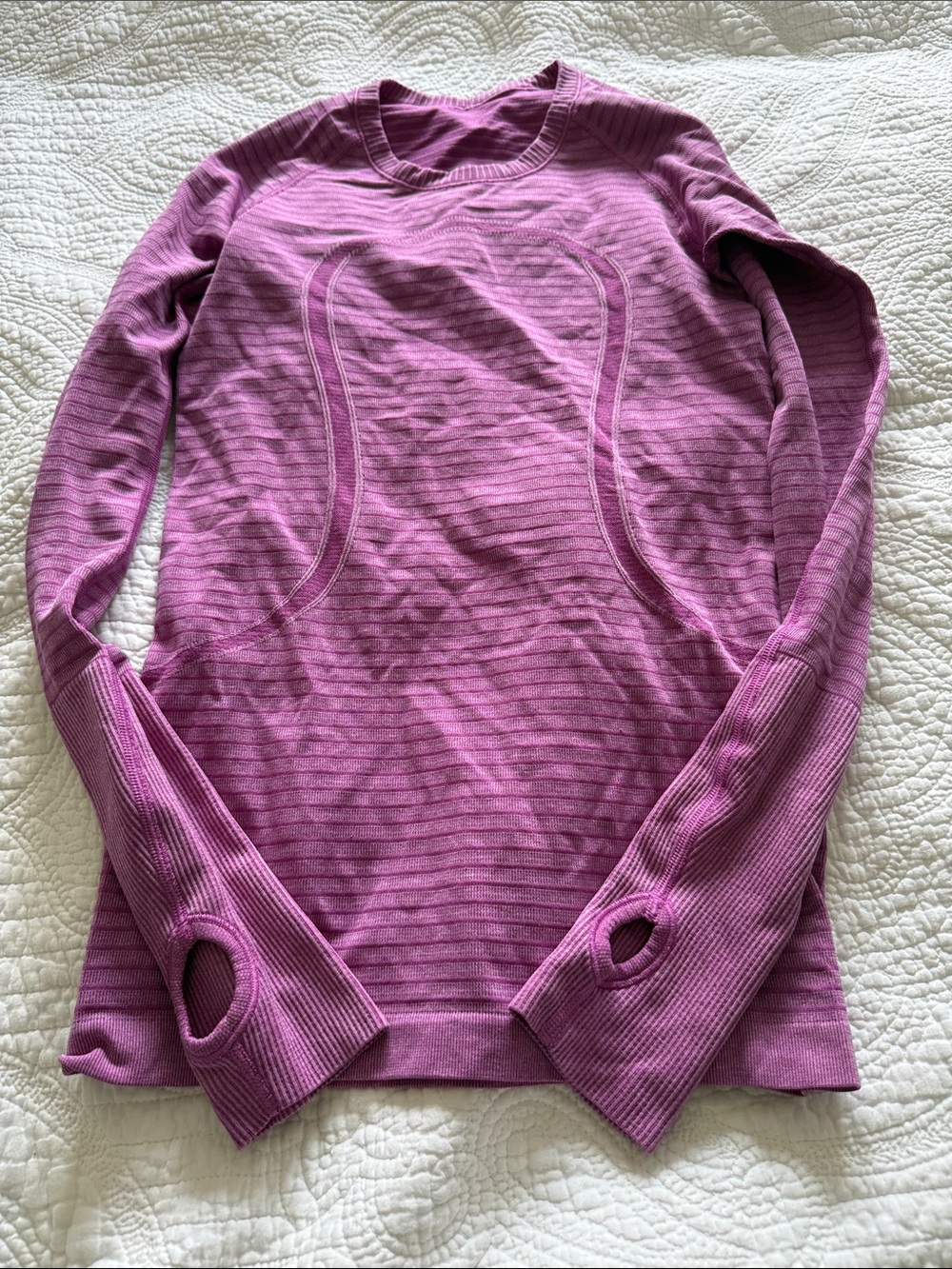 Lululemon Swiftly Tech Long Sleeve Womens Size 4 Purple/Pink